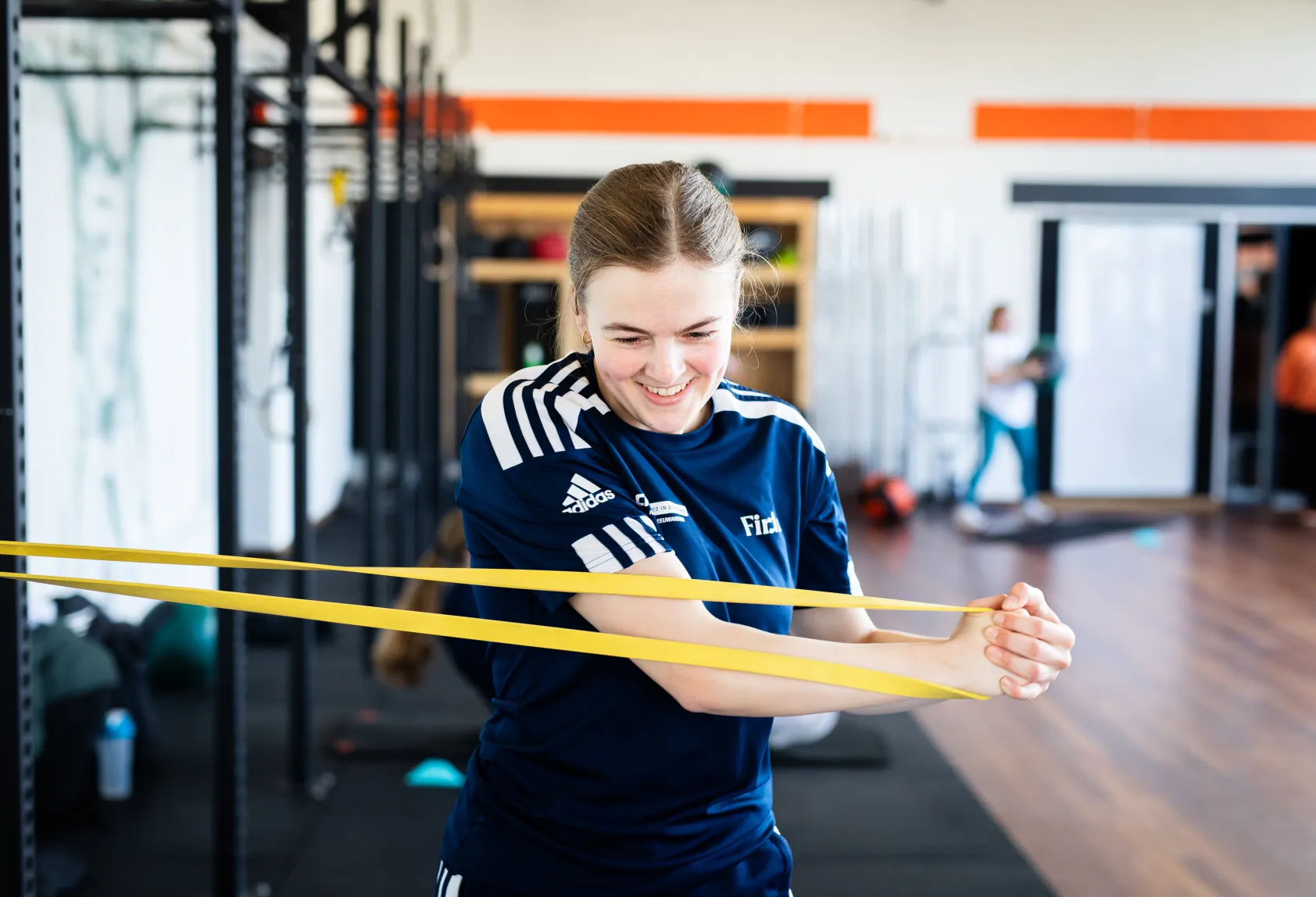 student CIOS aan het sporten