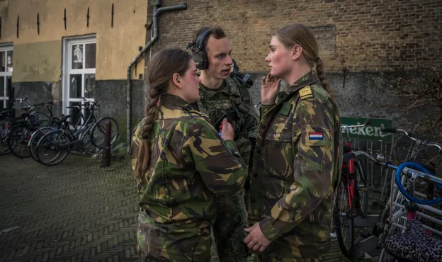 Militaire geneeskundige oefening met Firda studenten