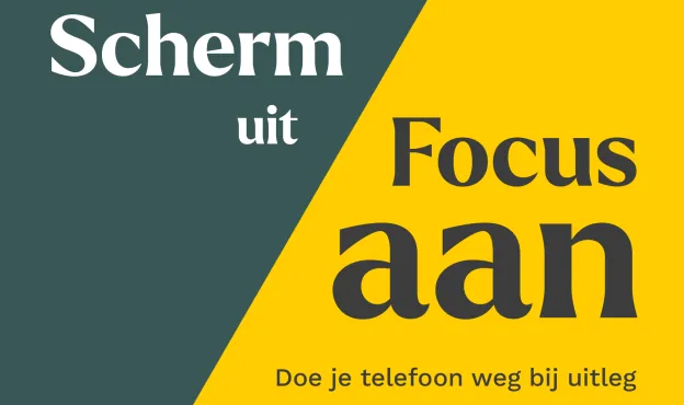 Scherm uit = focus aan