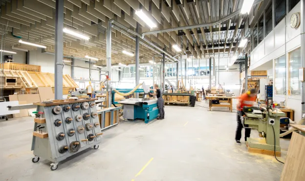 houtwerkplaats bij Firda Heerenveen, locatie Skrynmakker