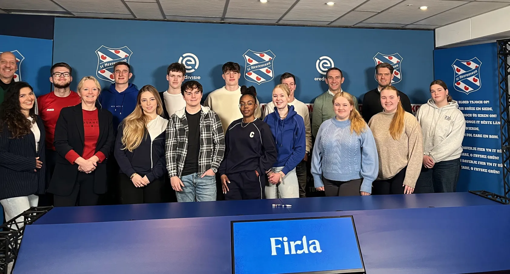 Firda-studenten bij de start van keuzedeel persoonlijk profileren