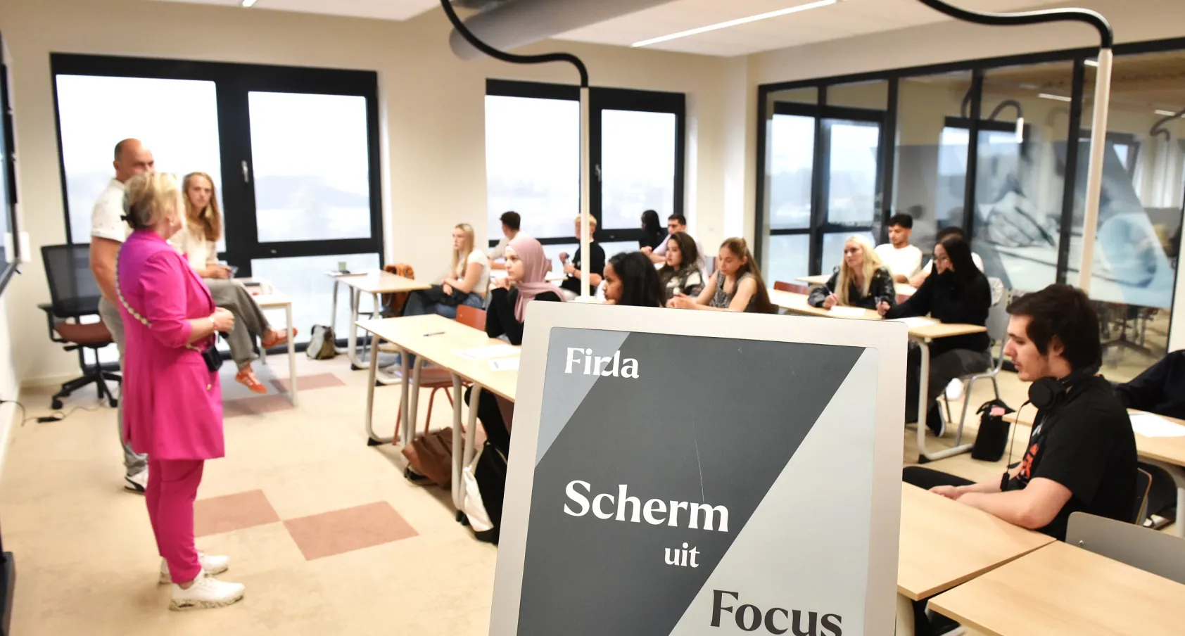 Scherm uit, focus aan